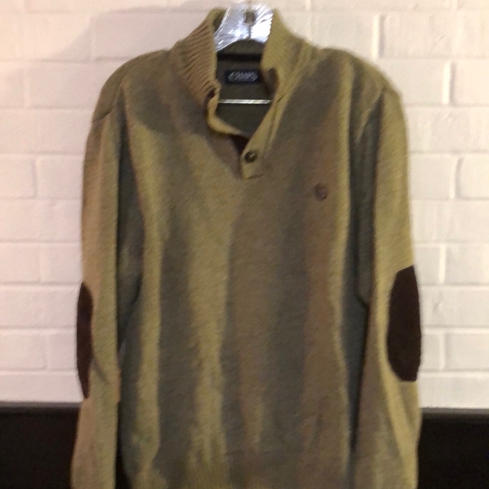 CHAPS sweater with patches